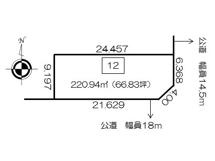 足寄町南３条－売土地 間取り