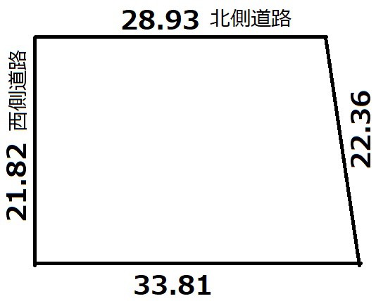  池田町字東１条 売地 (現状渡し） 間取り