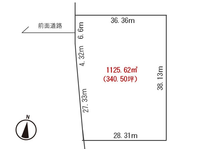 池田町字旭町３丁目　高台　売土地 間取り