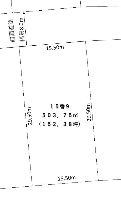 池田町字旭町5丁目【売土地：152.38坪】 間取り