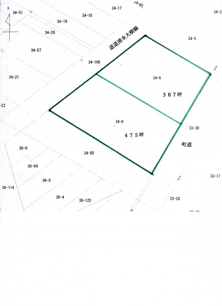 上美生売土地 間取り