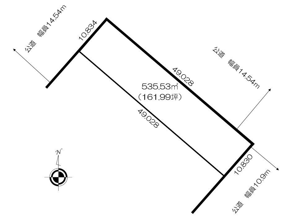 清水町御影西１条３丁目　売土地 間取り