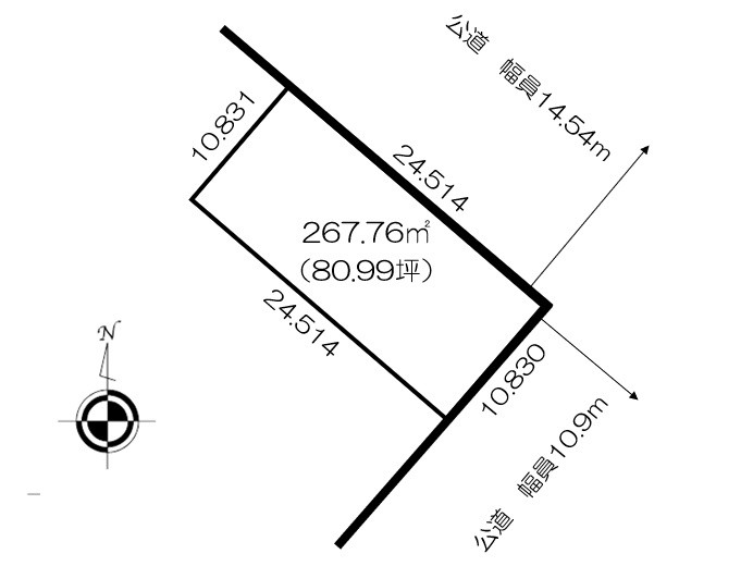 清水町御影西１条３丁目　売土地② 間取り