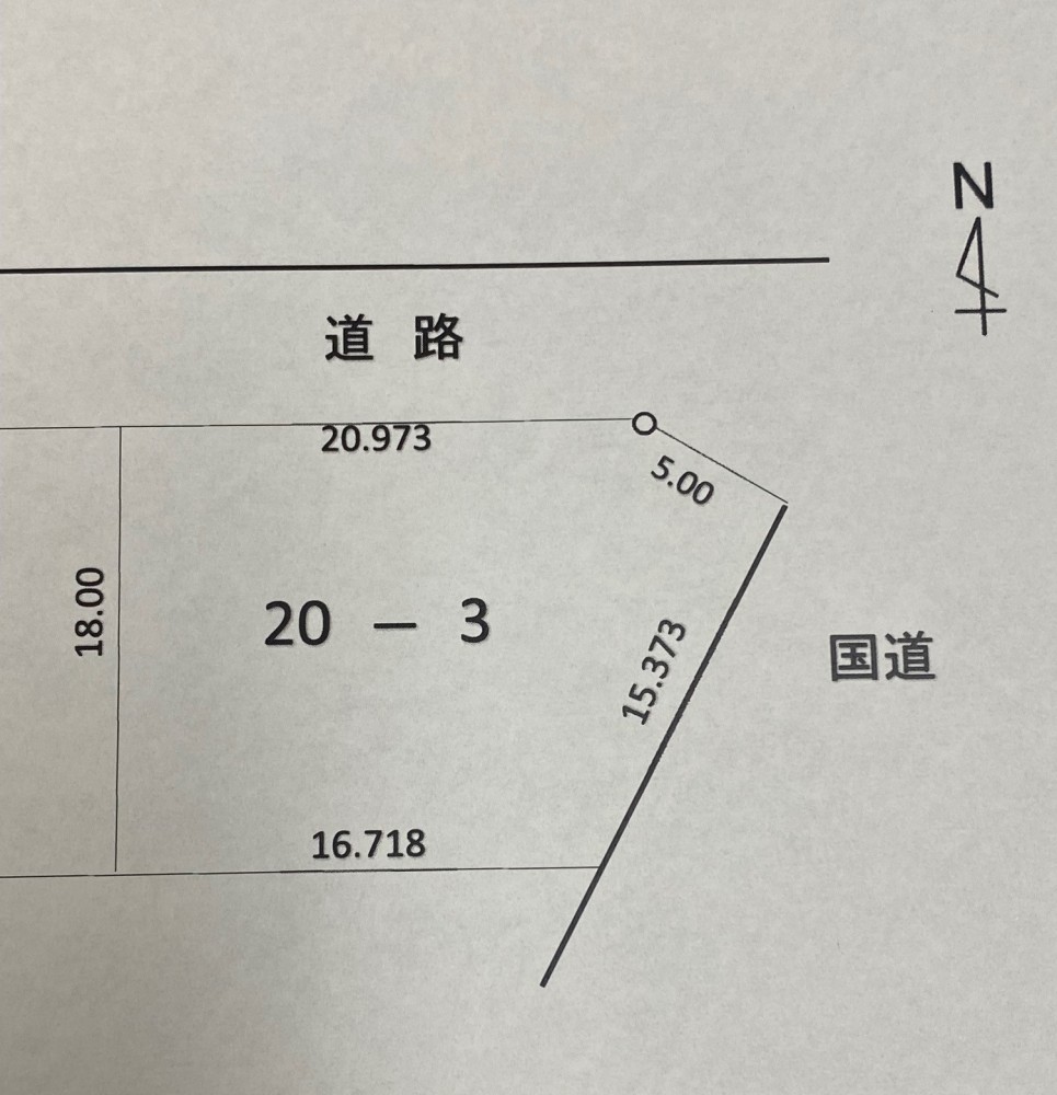 帯広市西5条南40丁目20番3　売地　建築条件付き 間取り