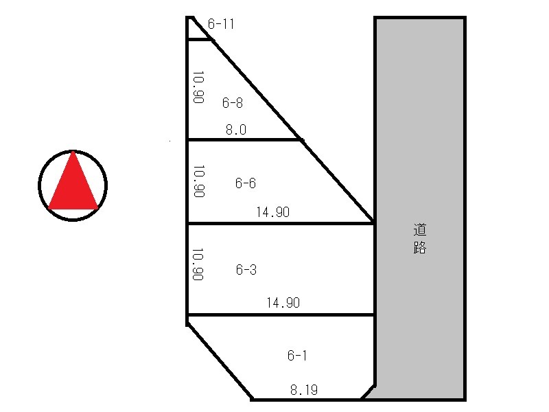 売土地・調整区域 内観