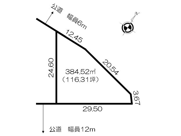 足寄町南６－７　売土地 間取り