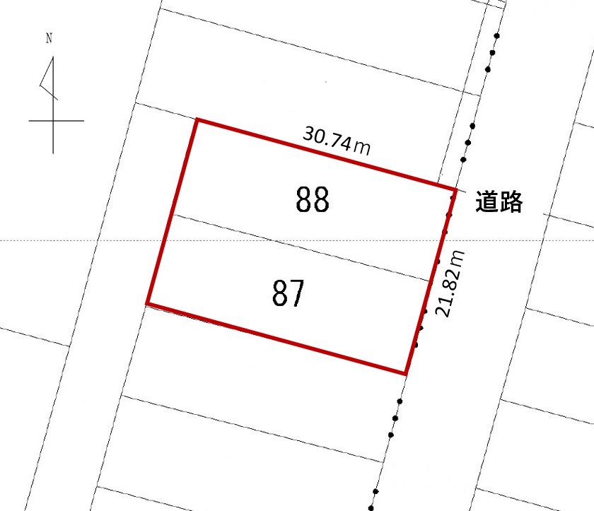 鹿追町泉町1丁目　売土地（202.89坪） 間取り