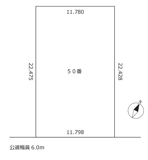 釧路町柏東７丁目 売地 間取り