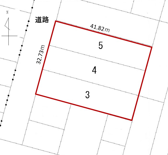 鹿追町仲町1丁目　売土地（414.04坪） 間取り