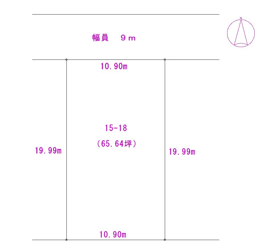 音更町柳町北区　売土地 間取り