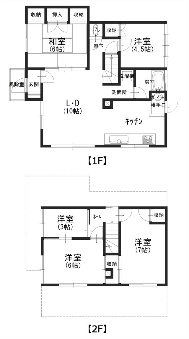 池田町字川合188-3【売農家住宅跡：４LDK＋倉庫】 間取り