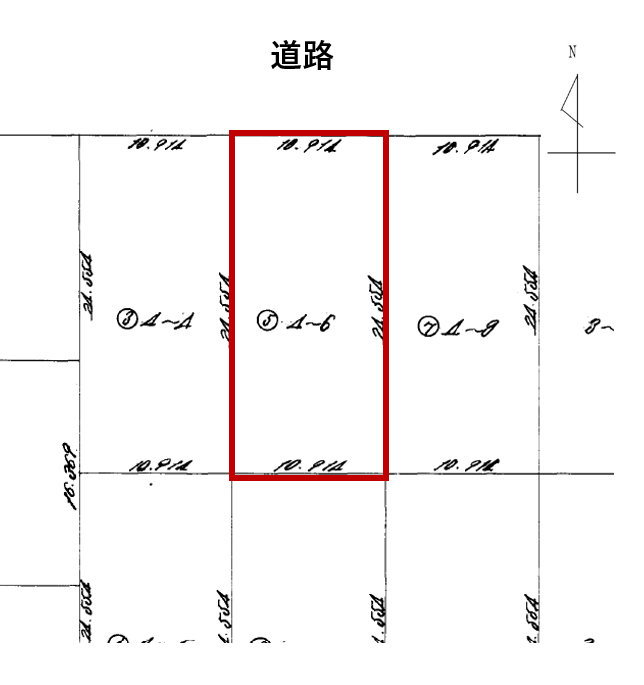帯広市西9条南10丁目　売土地（80.76坪） 間取り