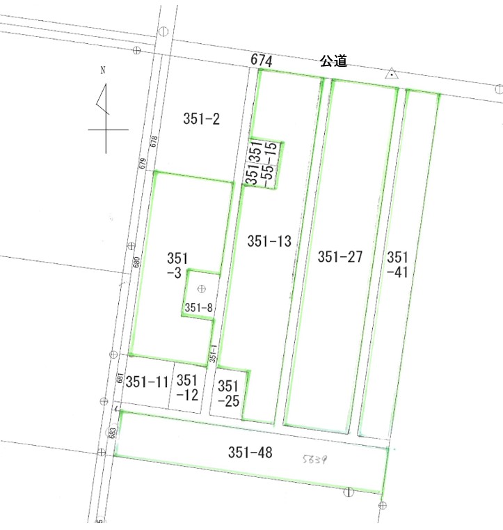 幕別町字弘和　沼のある土地（10,959.87坪） 間取り