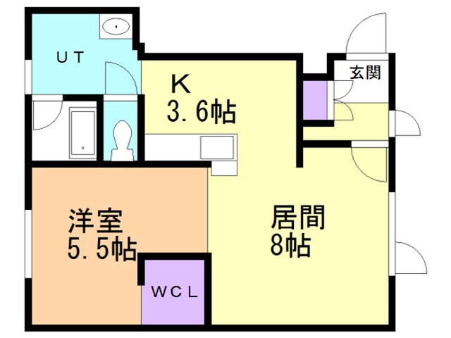 浦幌町　収益物件 間取り