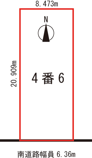 【南道路・緑ヶ丘小 徒歩4分】緑ヶ丘２条通3丁目　 売土地 間取り