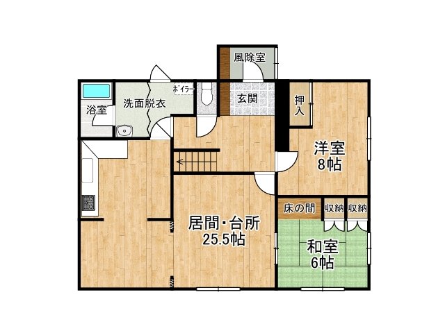 鹿追町北町３丁目【オーナーチェンジ物件】 間取り
