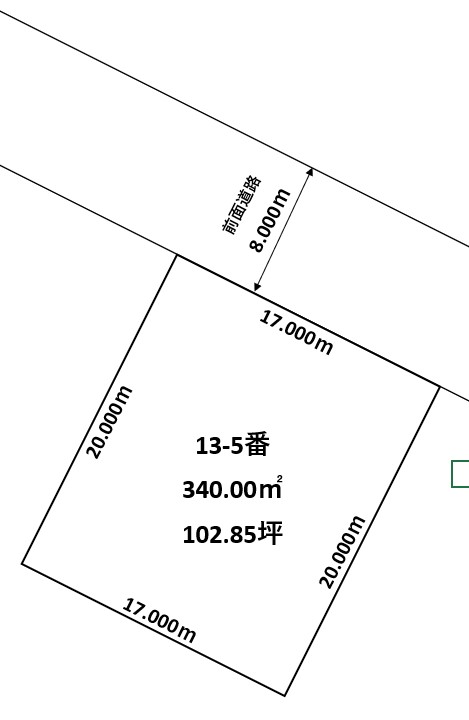 池田町字利別西町13番5【売土地：102.85坪】 間取り