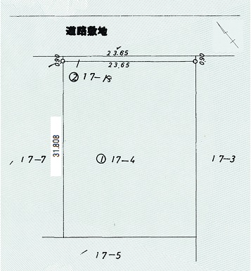 本別町勇足売土地 間取り