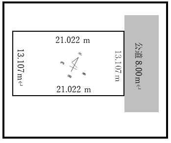 売土地　岩見沢市ふじ町一条五丁目82番 間取り