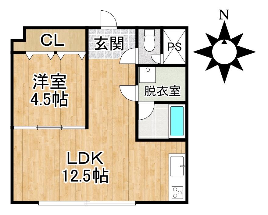 【価格改定】一棟収益マンション　サンイーストコーポ 間取り