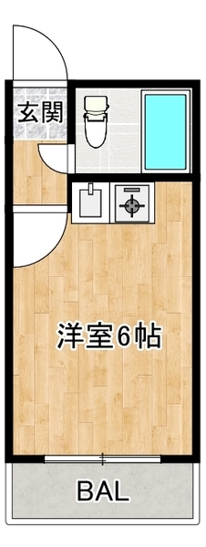 一棟収益マンション　八番館 間取り