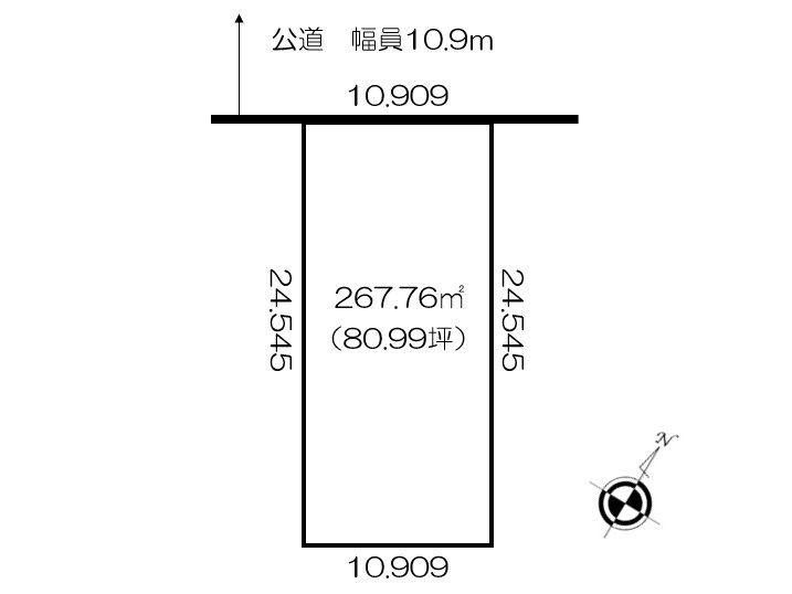 清水町南１条２丁目　売土地 間取り