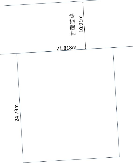 帯広市川西町西二線30番45他1筆【売土地：162.745坪】 間取り