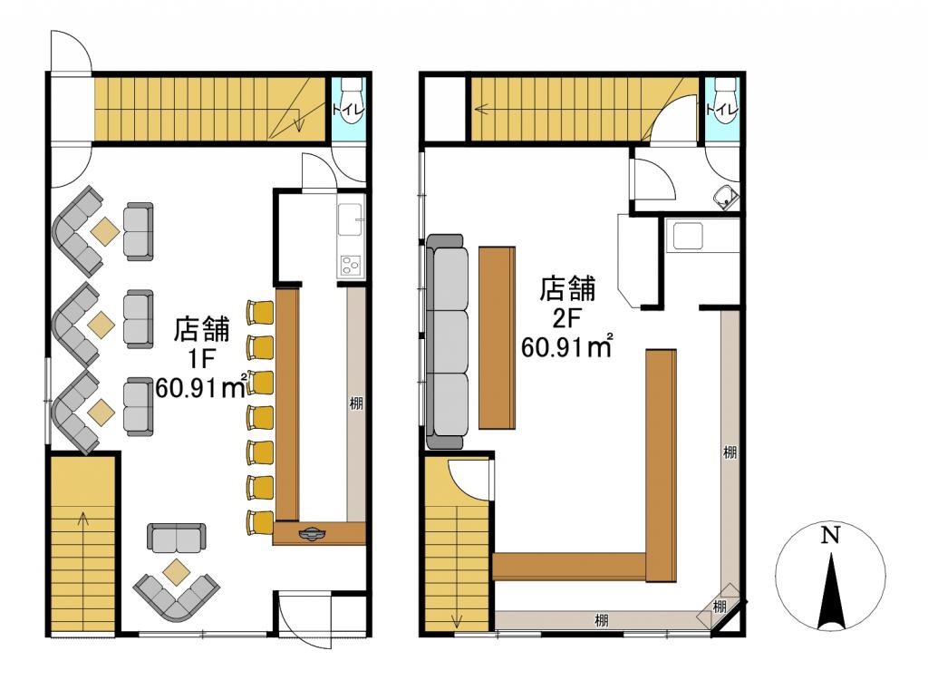 大空町12＿店舗 間取り