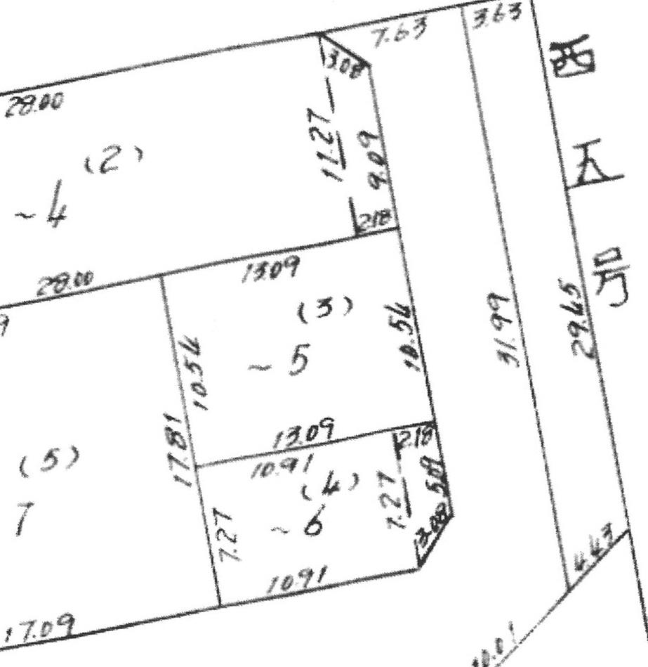 西16南38　売土地 間取り