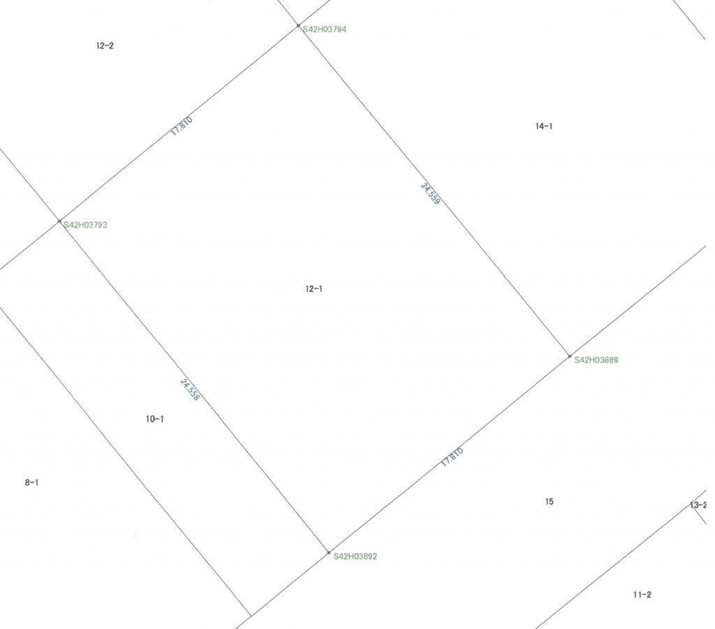 清水町北4西6　売土地 間取り