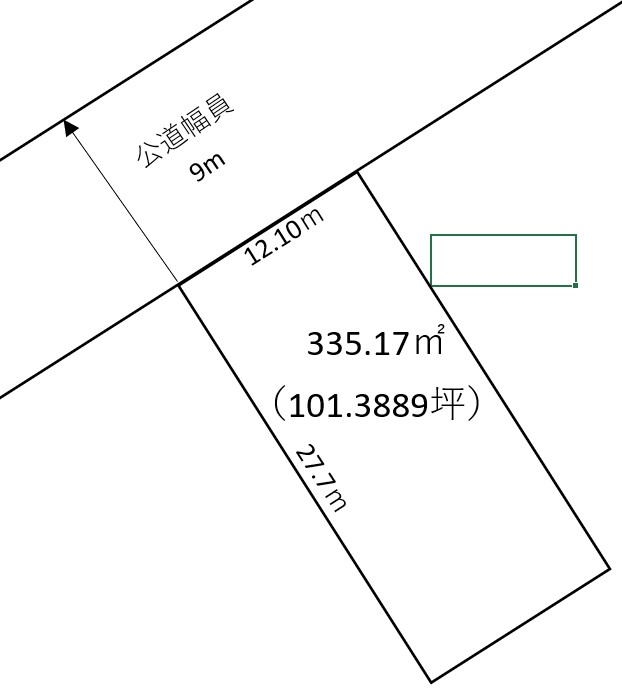 白糠町西庶路東一条北1丁目【売土地：101.39坪】 間取り