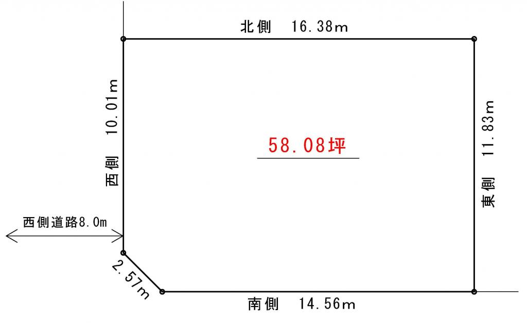 ★売土地・北斗病院徒歩４分！稲田小エリア★帯広市西14南41 間取り