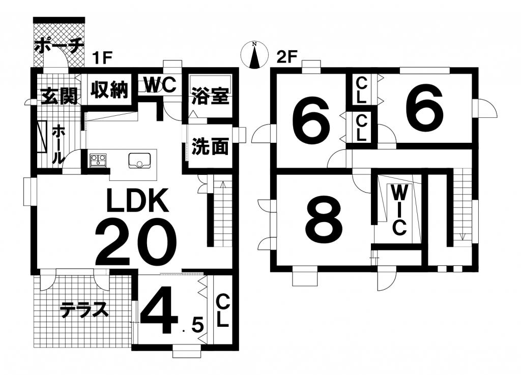 【♦中古戸建♦】帯広市西25条南2丁目(テラス有り物件です♪) 間取り