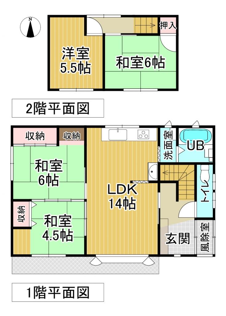 ※価格変更※♪2方向接道♪池田町旭町＿中古住宅 間取り
