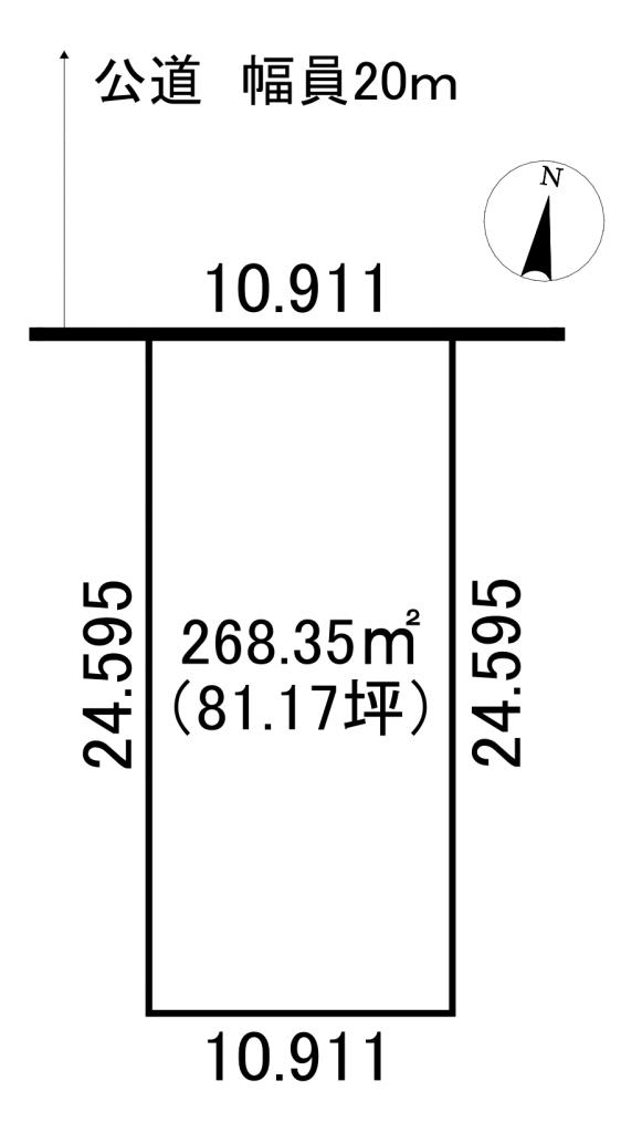 西７条北２　売土地 間取り