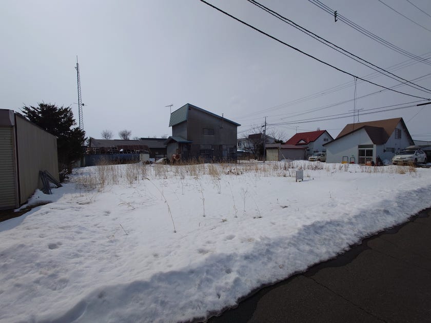 士幌町の角の土地 外観