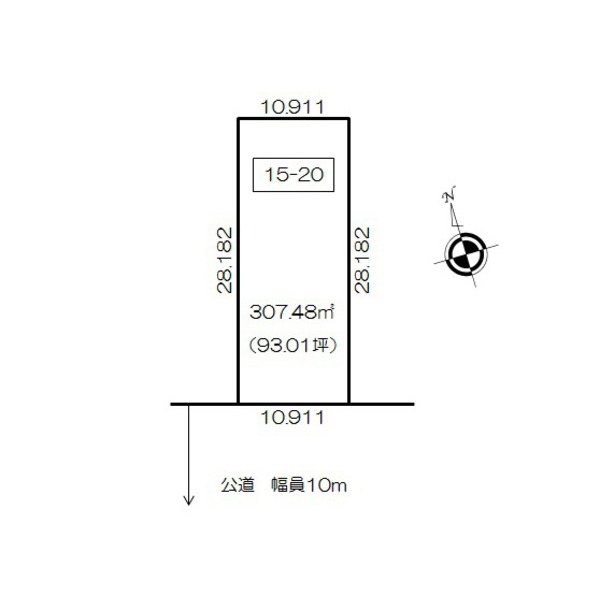 南道路付！音更町駒場１条通２　売土地 間取り