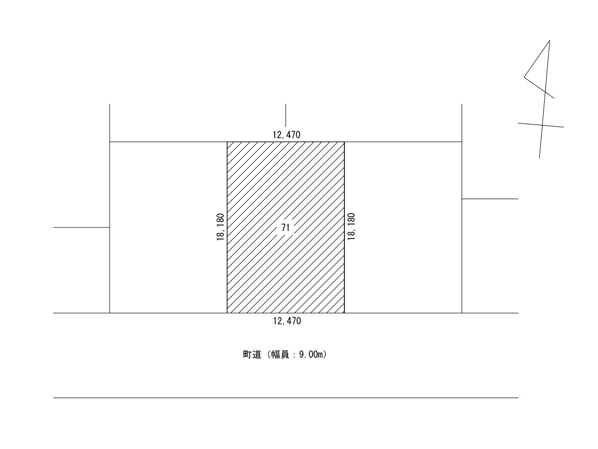 池田町西1条8丁目　売地 内観
