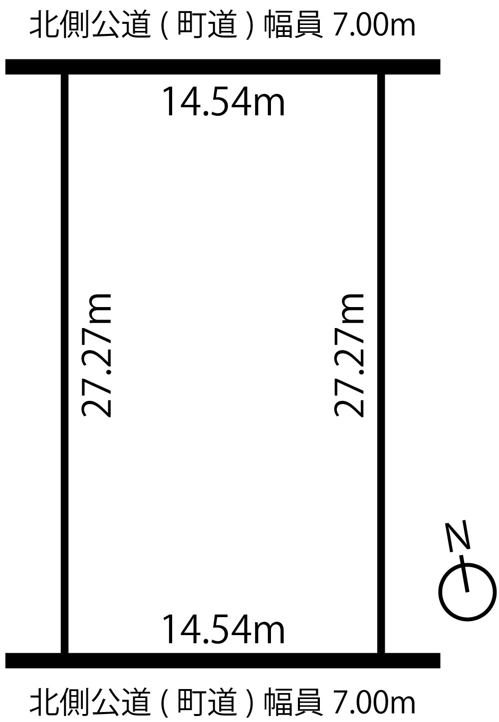上士幌町東4線　売土地 間取り