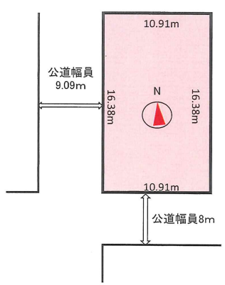 帯広市西13条南33丁目（南西角） 間取り