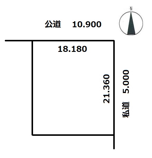 売地（帯広市昭和町） 間取り