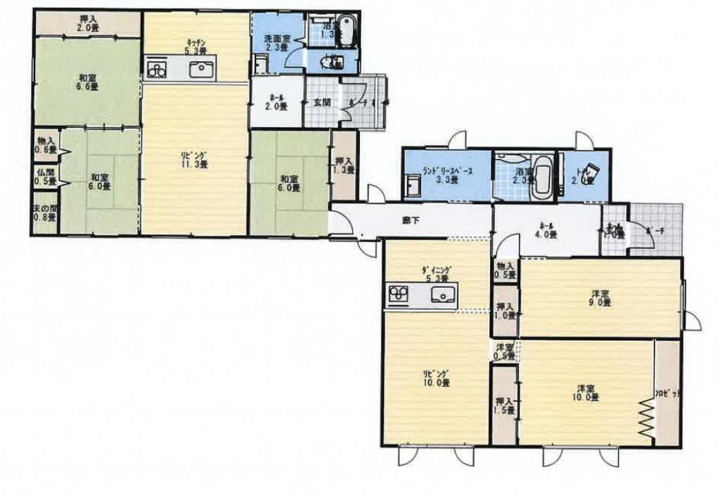 売家（音更町東音更幹線48番地） 間取り