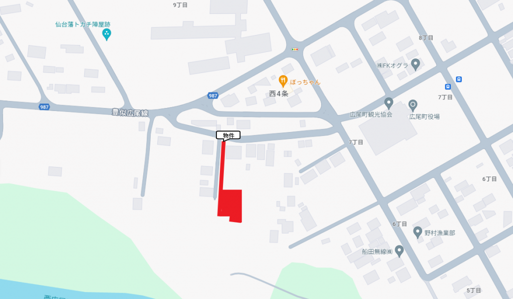広尾郡広尾町陣屋　売土地 内観
