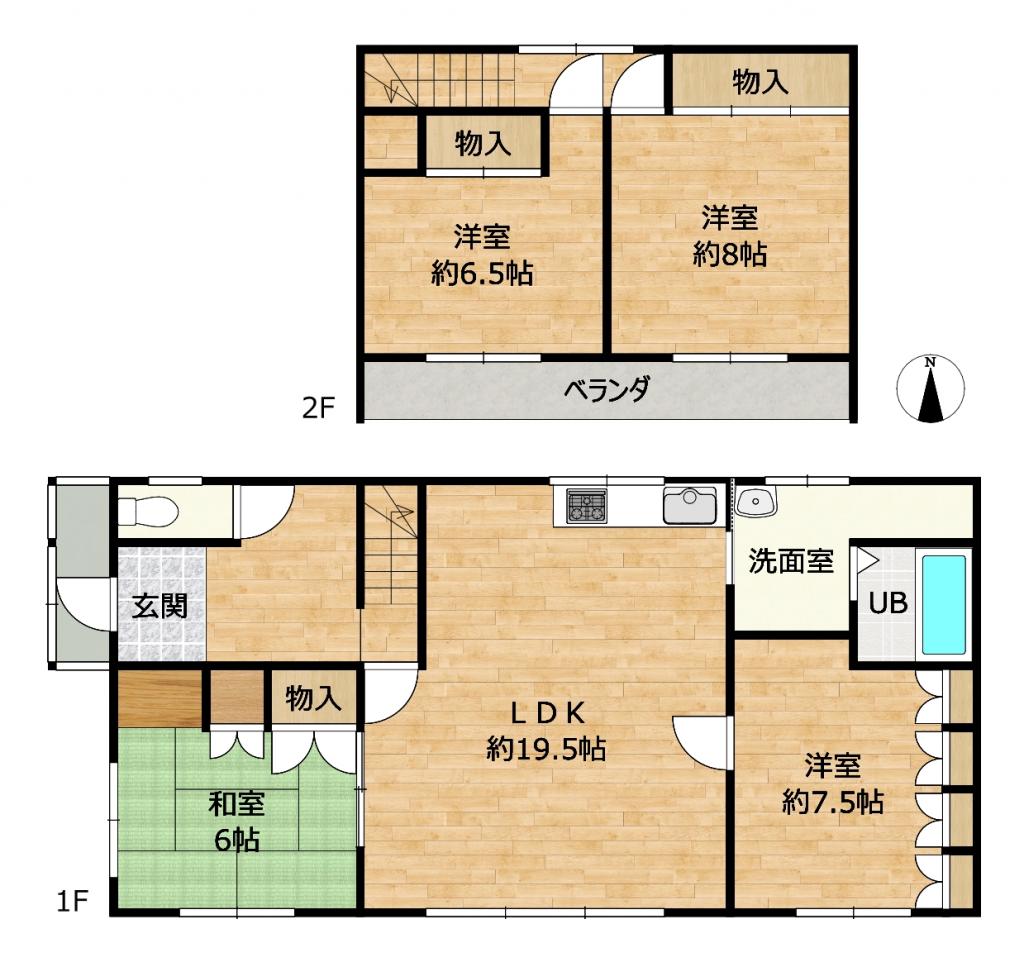 【商談中】本別町山手町30番地 間取り