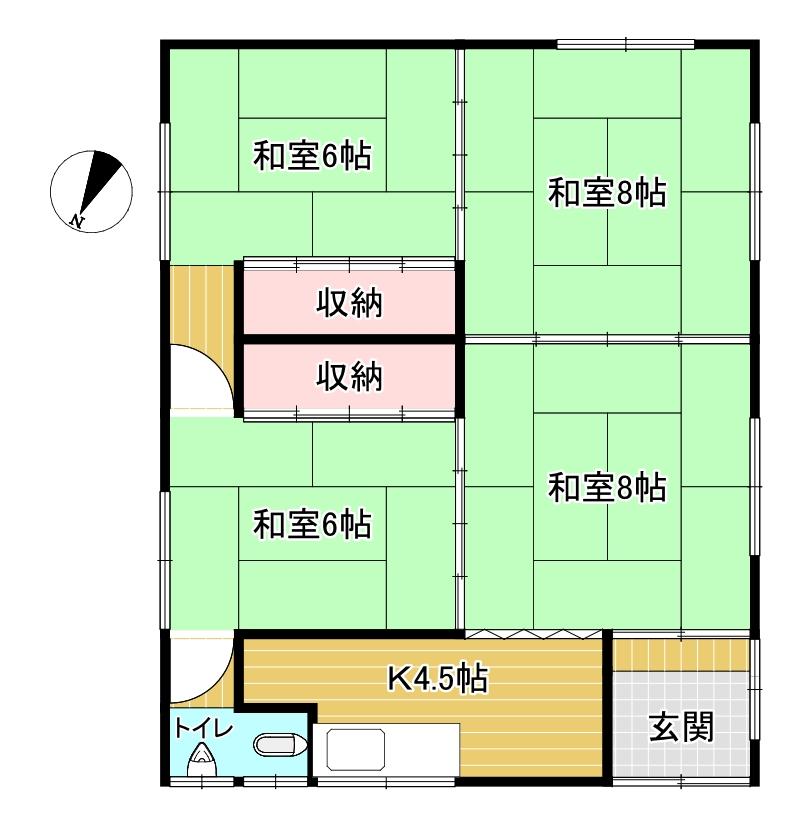 中古住宅＿清水町北2-3 間取り