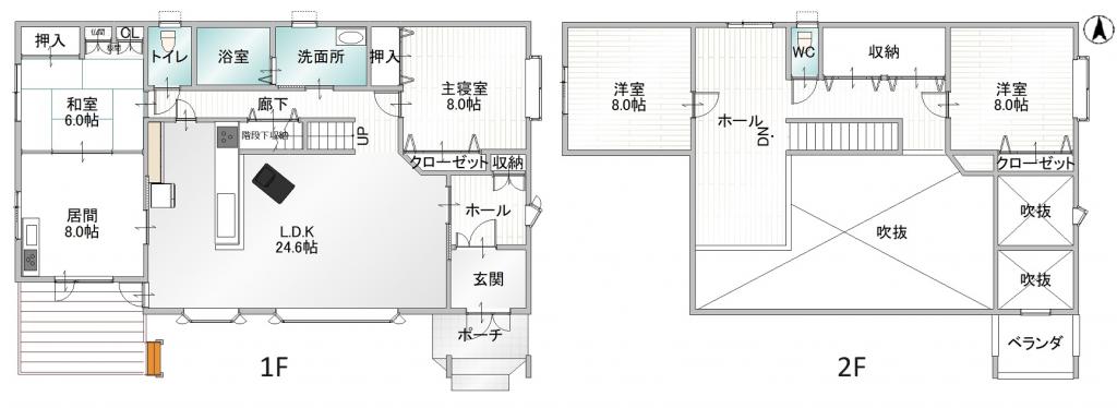 帯広市西13条南11丁目ドリームタウン近くの売家 間取り