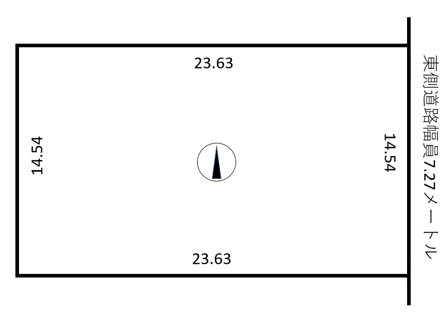 【弥生通りすぐ近く☆】帯広市西7条南28丁目　売土地 間取り