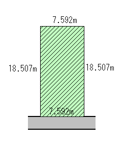 価格改定　帯広市西4条南10丁目　売土地42.49坪 間取り