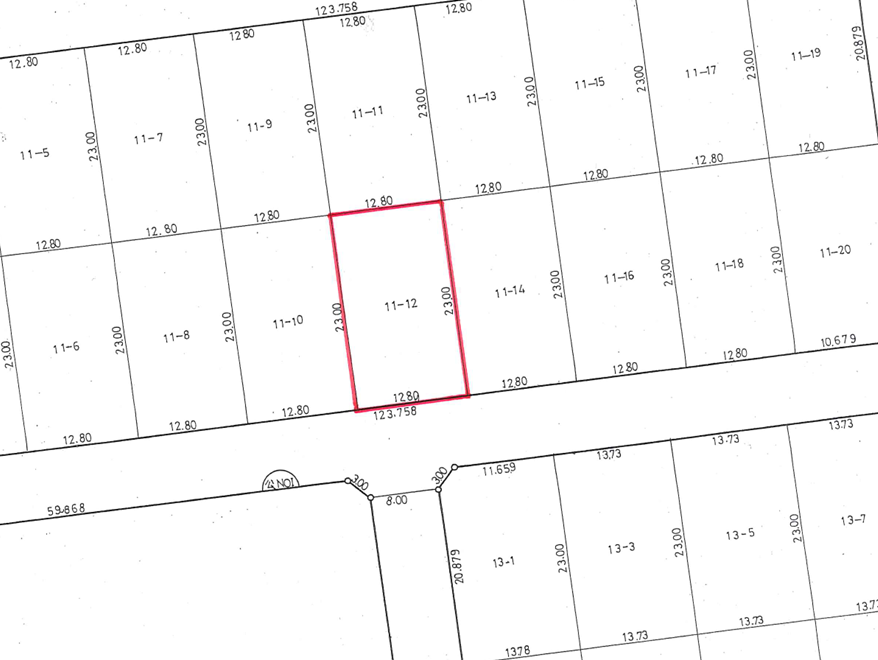 売土地　西20南4（南道路付き） 間取り