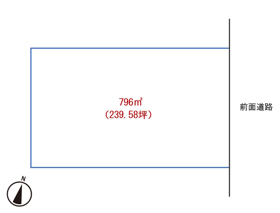 池田町字利別西町　売土地 間取り